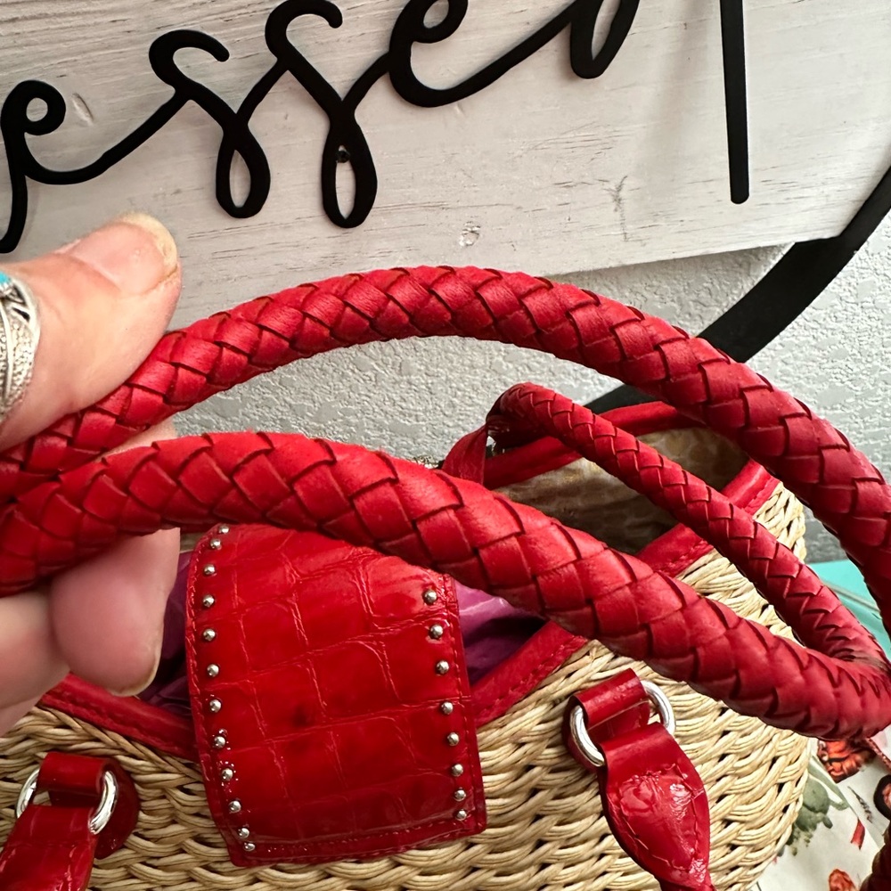Brighton Weaved Wicker Purse - Picture 8 of 12